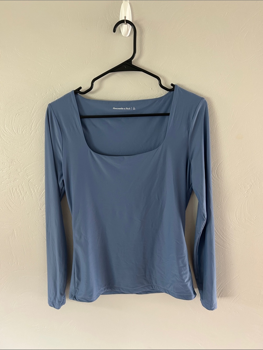 Abercrombie & Fitch scoop square neck seamless long sleeve top